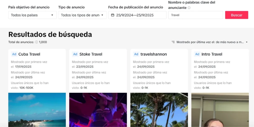 TikTok Ads Library Auditoria